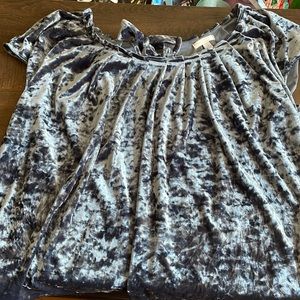 Blue Velvet Top